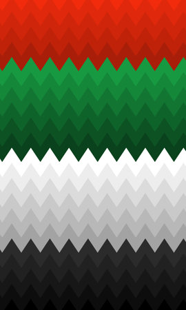 Colorful abstract zigzag pattern background for sublimation jerseyのイラスト素材