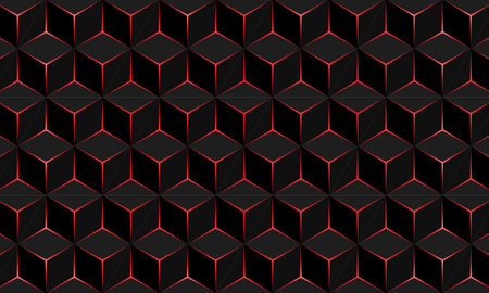Black cube pattern elegant backgroundのイラスト素材