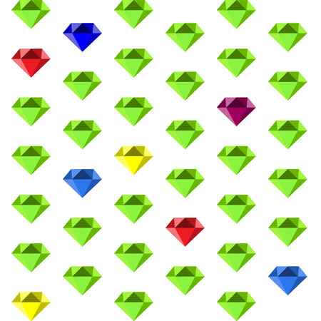 A pattern with multi-colored diamonds.のイラスト素材