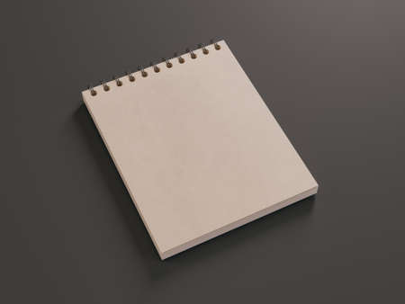 Set of black mockup elements on black backgnound. 3d renderの写真素材