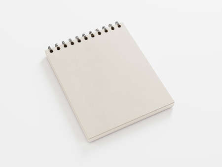 Blank branding elements mockup on white background.の写真素材