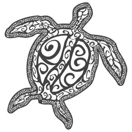 Turtles tattooのイラスト素材