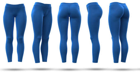 3D rendered ladies leggings pants Readの写真素材
