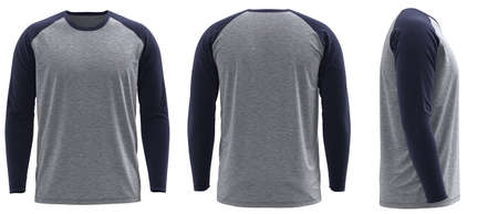 Raglan sleeve t-shirtの写真素材