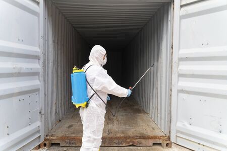 Disinfecting of storage container to prevent COVID-19