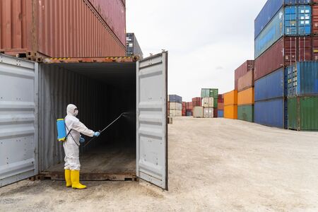 Disinfecting of storage container to prevent COVID-19