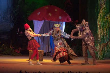 DNIPROPETROVSK, UKRAINE - JANUARY 8, 2016: Incredible Adventures of Ksyusha in dreamland performed...
