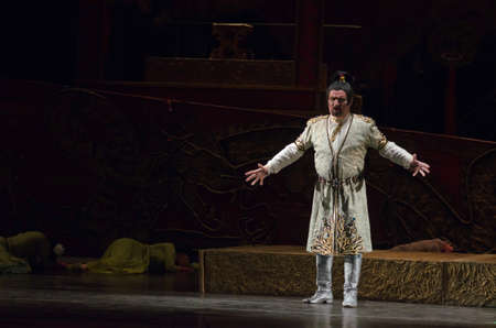 DNIPRO, UKRAINE - JUNE  11, 2016: TURANDOT opera performed by members of the Dnipropetrovsk State Opera and Ballet Theatre.のeditorial素材