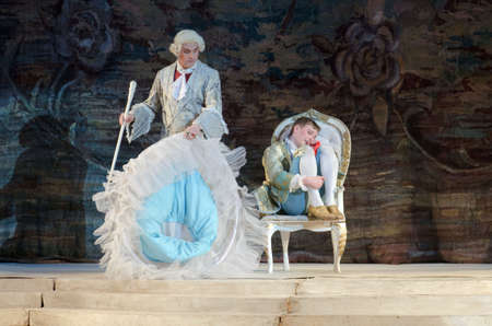 DNIPROPETROVSK, UKRAINE - APRIL 23, 2016: The Marriage of Figaro opera performed by members of the...