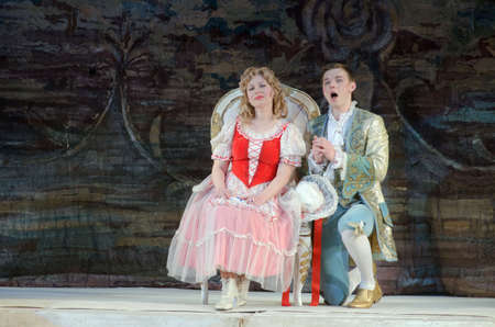 DNIPROPETROVSK, UKRAINE - APRIL 23, 2016: The Marriage of Figaro opera performed by members of the...