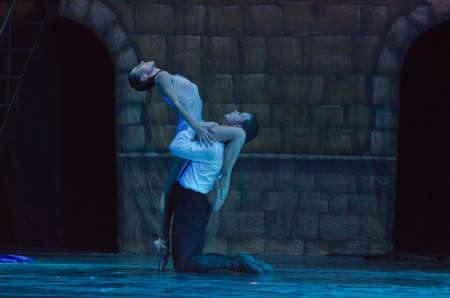 DNIPRO, UKRAINE - NOVEMBER 27, 2016: Carmen and Jose ballet performed by members of the Dnipro  State Opera and Ballet Theatre.のeditorial素材