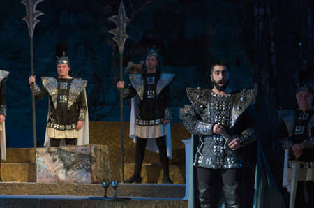 DNIPRO, UKRAINE - DECEMBER 25, 2016: Iolanta opera performed by members of the Dnipro Opera and Ballet Theatre.のeditorial素材