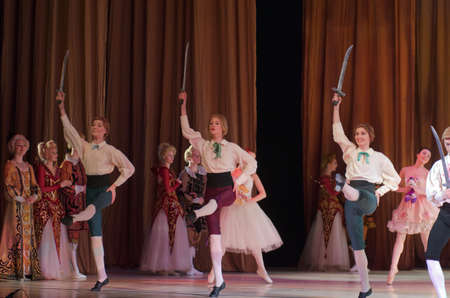 DNIPRO, UKRAINE - DECEMBER 30, 2016: Nutcracker ballet performed by Dnipro Opera and Ballet Theatre ballet.のeditorial素材