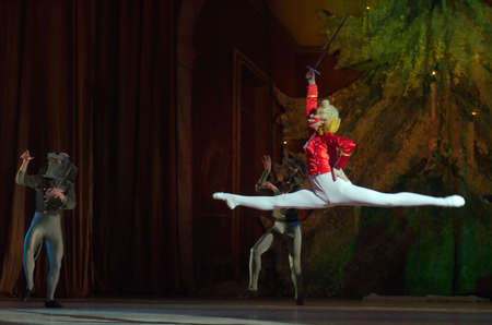 DNIPRO, UKRAINE - DECEMBER 30, 2016: Nutcracker ballet performed by Dnipro Opera and Ballet Theatre...