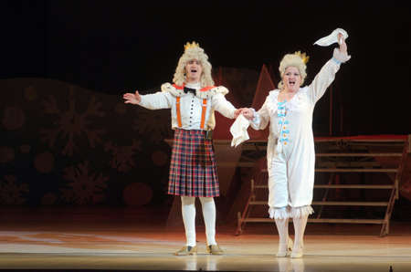 DNIPRO, UKRAINE - JANUARY 8, 2017:  Musical play The Snow Queen performed by members of the Dnipro...