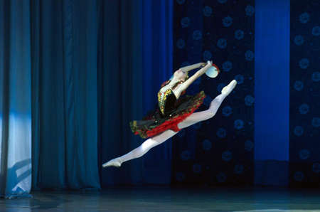 DNIPROPETROVSK, UKRAINE - MAY 30: Dancer Julia Zakharenko performs ESMERALDA at State Opera and...
