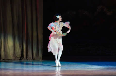 DNIPROPETROVSK, UKRAINE - DECEMBER 6: Nutcracker ballet performed by Dnipropetrovsk Opera and Ballet Theatre ballet on December 6, 2014 in Dnipropetrovsk, Ukraine.のeditorial素材