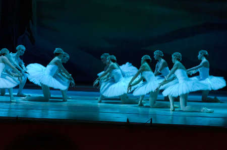 DNIPROPETROVSK, UKRAINE - DECEMBER 6: Nutcracker ballet performed by Dnipropetrovsk Opera and Ballet Theatre ballet on December 6, 2014 in Dnipropetrovsk, Ukraine.のeditorial素材