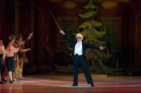 DNIPROPETROVSK, UKRAINE - DECEMBER 6: Nutcracker ballet performed by Dnipropetrovsk Opera and Ballet Theatre ballet on December 6, 2014 in Dnipropetrovsk, Ukraine.のeditorial素材