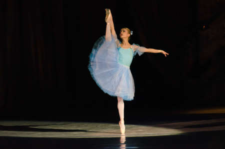 DNIPROPETROVSK, UKRAINE - DECEMBER 6: Nutcracker ballet performed by Dnipropetrovsk Opera and Ballet Theatre ballet on December 6, 2014 in Dnipropetrovsk, Ukraine.のeditorial素材