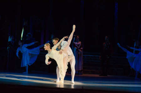 DNIPRO, UKRAINE - MAY 10, 2017: Classical ballet Romeo and Juliet. performed by members of the...