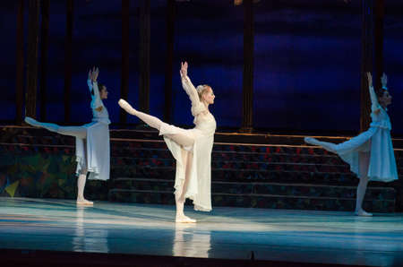 DNIPRO, UKRAINE - MAY 10, 2017: Classical ballet Romeo and Juliet. performed by members of the...