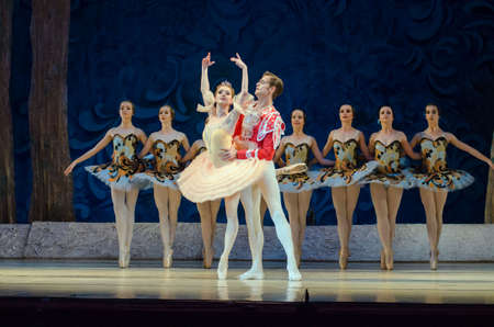 DNIPRO, UKRAINE - JUNE 3, 2017: Classical ballet Sleeping beauty performed by members of the Dnipro...