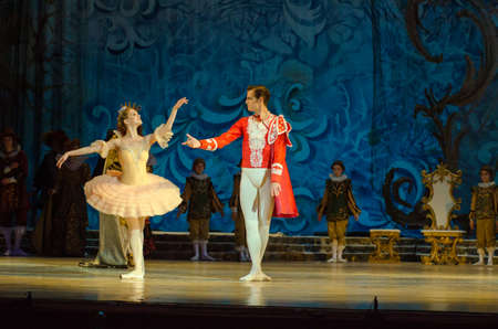 DNIPRO, UKRAINE - JUNE 3, 2017: Classical ballet Sleeping beauty performed by members of the Dnipro...