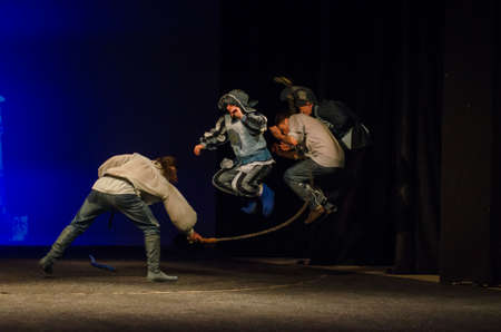 DNIPRO, UKRAINE - SEPTEMBER 30, 2017: The Comedy of Errors by William Shakespeare performed by...
