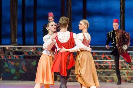 DNIPRO, UKRAINE - OCTOBER 21, 2017: Ballet Romeo and Juliet performed by members of the Dnipro ...