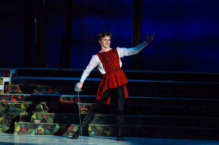 DNIPRO, UKRAINE - OCTOBER 21, 2017: Ballet Romeo and Juliet performed by members of the Dnipro ...