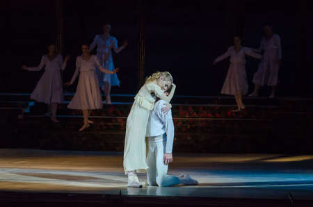 DNIPRO, UKRAINE - OCTOBER 21, 2017: Ballet Romeo and Juliet performed by members of the Dnipro ...