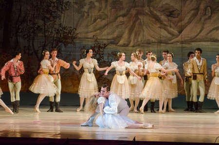 DNIPRO, UKRAINE - NOVEMBER 19, 2017: Classical ballet Giselle performed by members of the Dnipro...