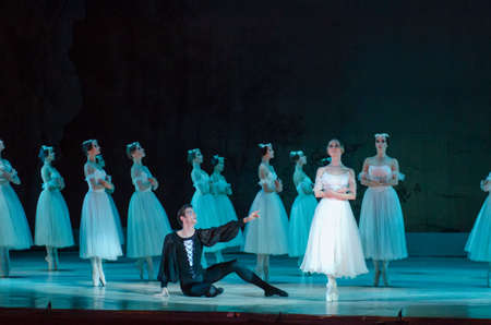 DNIPRO, UKRAINE - NOVEMBER 19, 2017: Classical ballet Giselle performed by members of the Dnipro...