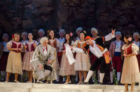 DNIPRO, UKRAINE - OCTOBER 12, 2018: The Marriage of Figaro opera performed by members of the Dnipro...