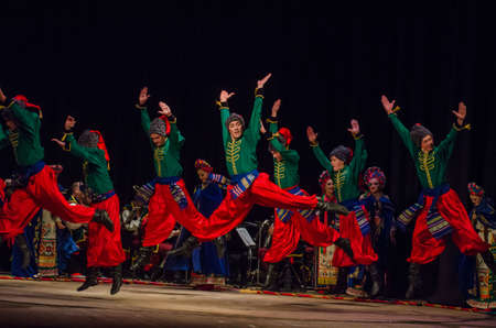 DNIPRO, UKRAINE - NOVEMBER 7, 2018: National traditions, customs and rites of the Ukrainian people...