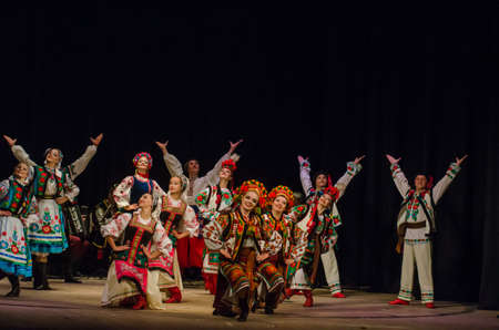 DNIPRO, UKRAINE - NOVEMBER 7, 2018: National traditions, customs and rites of the Ukrainian people...