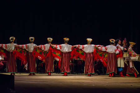 DNIPRO, UKRAINE - NOVEMBER 7, 2018: National traditions, customs and rites of the Ukrainian people...