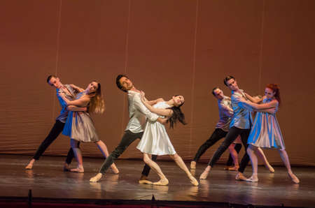 DNIPRO, UKRAINE - NOVEMBER 17, 2018: Children of the Night  ballet performed by members of the...