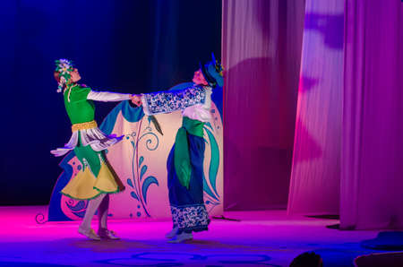 DNIPRO, UKRAINE â DECEMBER 26, 2018: Barvinok is our hero performed by members of the Dnipro State Drama and Comedy Theatre.のeditorial素材