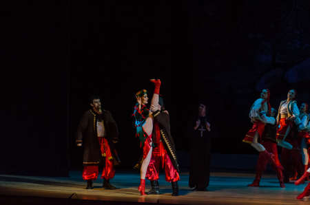 DNiPRO, UKRAINE - JANUARY 6, 2018: Night before Christmas ballet  performed by members of the Dnipro...