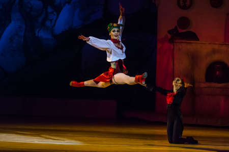 DNiPRO, UKRAINE - JANUARY 6, 2018: Night before Christmas ballet  performed by members of the Dnipro...