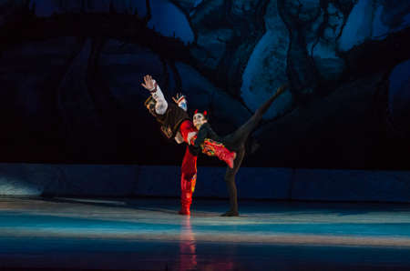 DNiPRO, UKRAINE - JANUARY 6, 2018: Night before Christmas ballet  performed by members of the Dnipro...