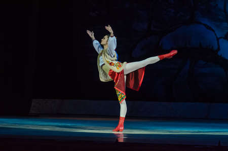 DNiPRO, UKRAINE - JANUARY 7, 2018: Night before Christmas ballet  performed by members of the Dnipro...