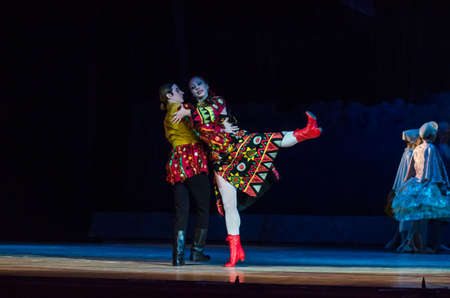 DNiPRO, UKRAINE - JANUARY 7, 2018: Night before Christmas ballet  performed by members of the Dnipro...
