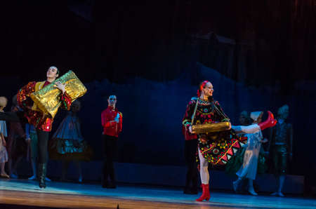 DNiPRO, UKRAINE - JANUARY 7, 2018: Night before Christmas ballet  performed by members of the Dnipro...