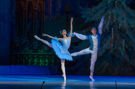DNIPRO, UKRAINE - FEBRUARY 15, 2019: Nutcracker ballet performed by members of the Dnipro Opera and...