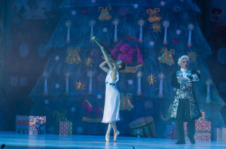 DNIPRO, UKRAINE - FEBRUARY 15, 2019: Nutcracker ballet performed by members of the Dnipro Opera and...