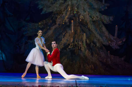 DNIPRO, UKRAINE - FEBRUARY 15, 2019: Nutcracker ballet performed by members of the Dnipro Opera and...