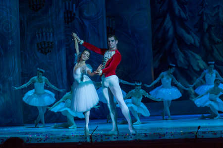DNIPRO, UKRAINE - FEBRUARY 15, 2019: Nutcracker ballet performed by members of the Dnipro Opera and...
